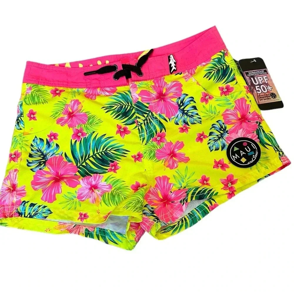 Maui and Sons Girls Hawaiian Swimsuit Bottoms